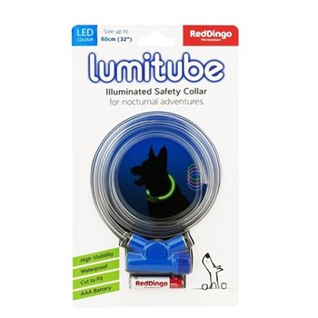 Red Dingo Lumitube Mavi Işıklı Köpek Boyun Tasması S-M 50 Cm