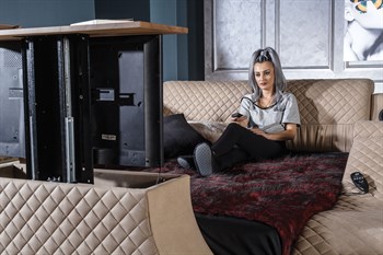 Miss Worble Elit Akıllı Yatak Smart Karyola TV Üniteli Bluetoothlu
