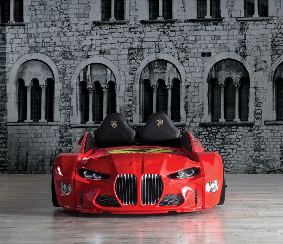 Kaju Carbeds Arabalı Çocuk Yatak Gtm Full Kırmızı