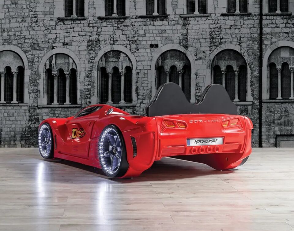 Kaju Carbeds Arabalı Çocuk Yatak Gtm Full Kırmızı