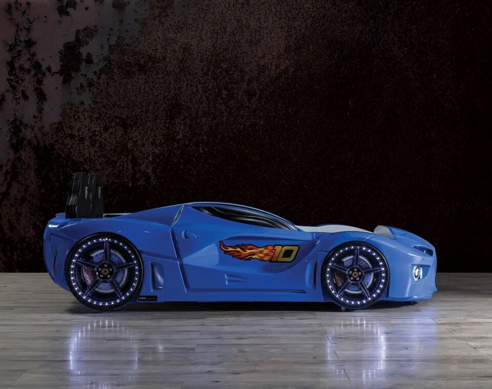 Kaju Carbeds Arabalı Çocuk Yatak Gtm Full Mavi