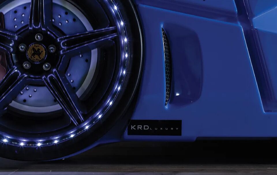 Kaju Carbeds Arabalı Çocuk Yatak Gtm Premium Mavi