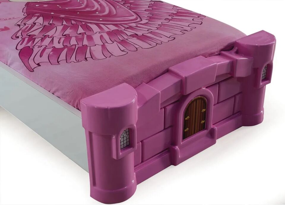 Kaju Carbeds Prenses Kalesi Çocuk Karyolası Pembe