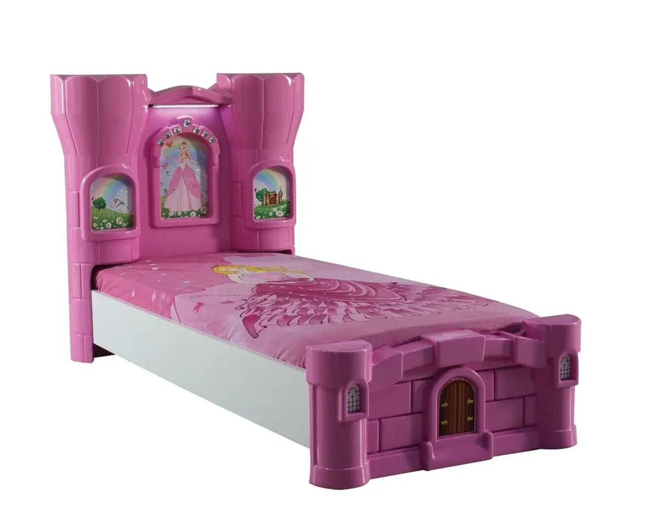 Kaju Carbeds Prenses Kalesi Çocuk Karyolası Pembe