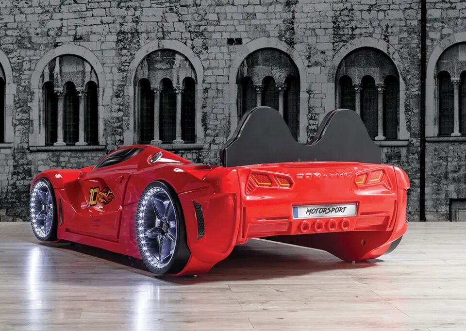 Kaju Carbeds Arabalı Çocuk Yatak GTM Premium Kırmızı