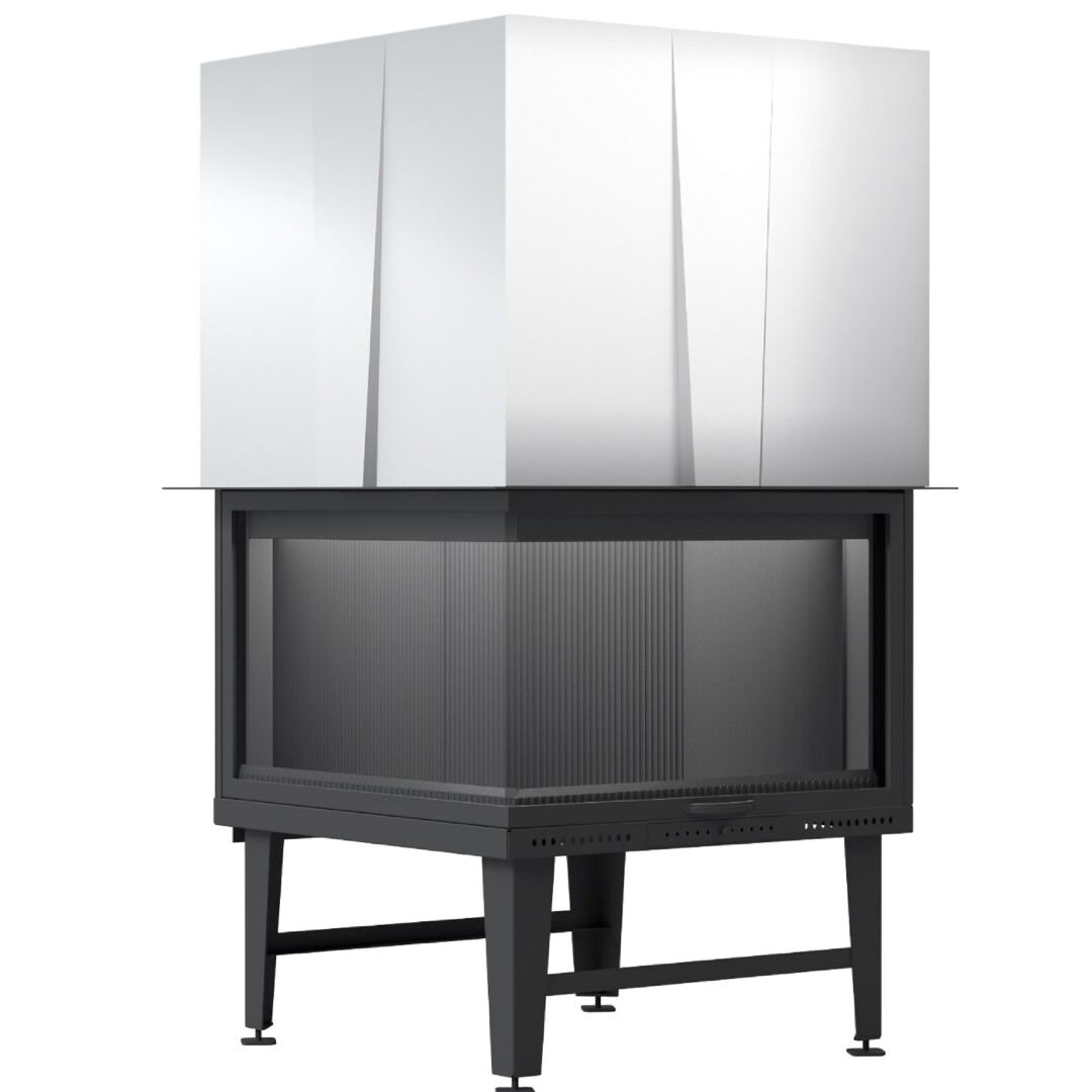 Serra Eşkenar İki Açık Şömine Haznesi 90 x 90 cm