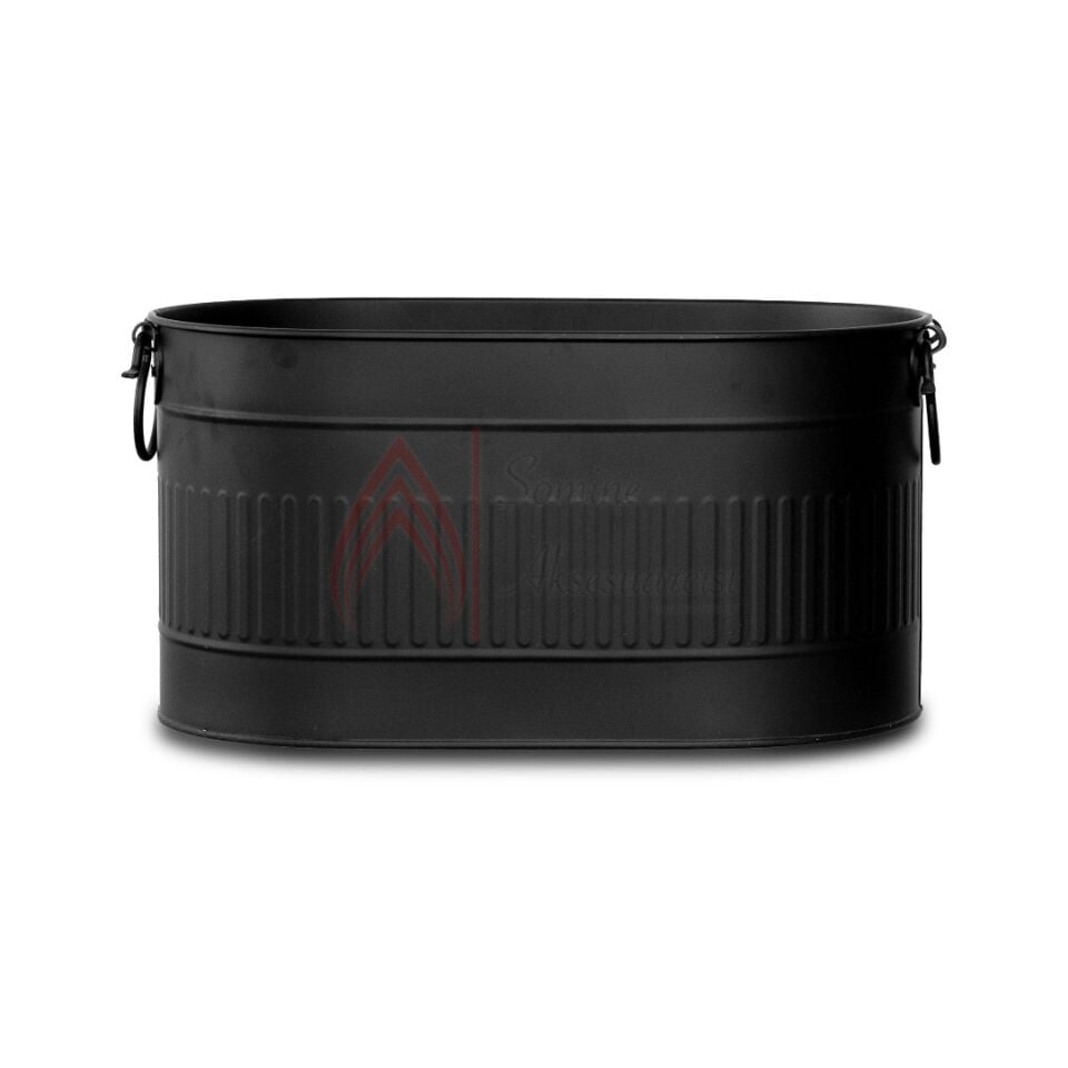 Miss Worble Siyah Oval Odunluk ve Maşa Takımı Set