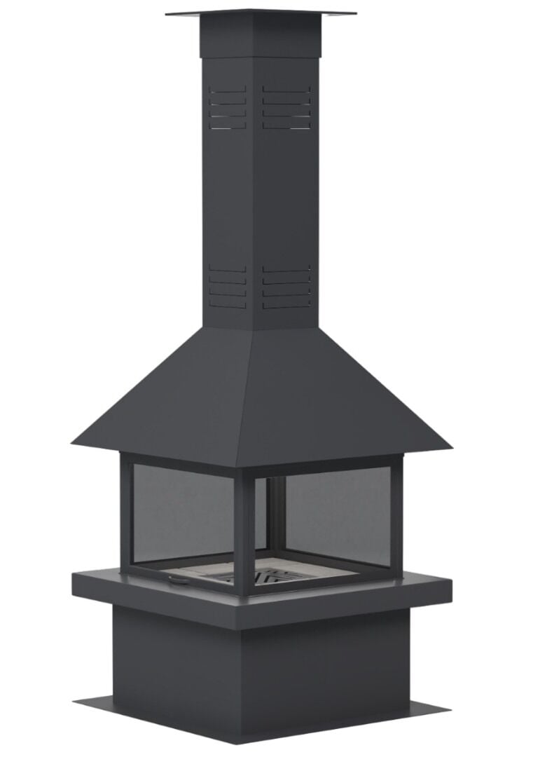 Serra Asansörlü Orta Şömine Haznesi 80 x 80 cm