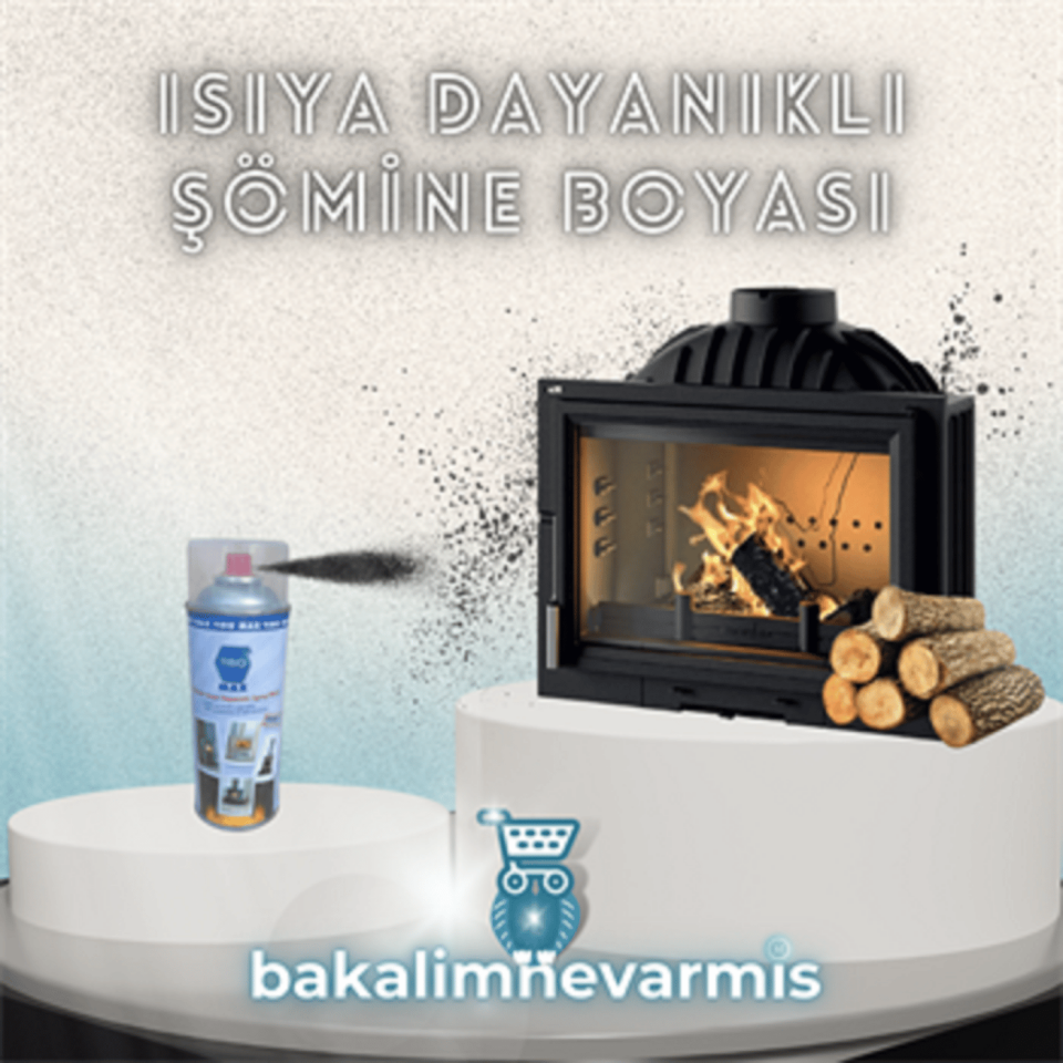 Tibo Max Şömine Boyası Isıya Dayanıklı Metal Effect Gri