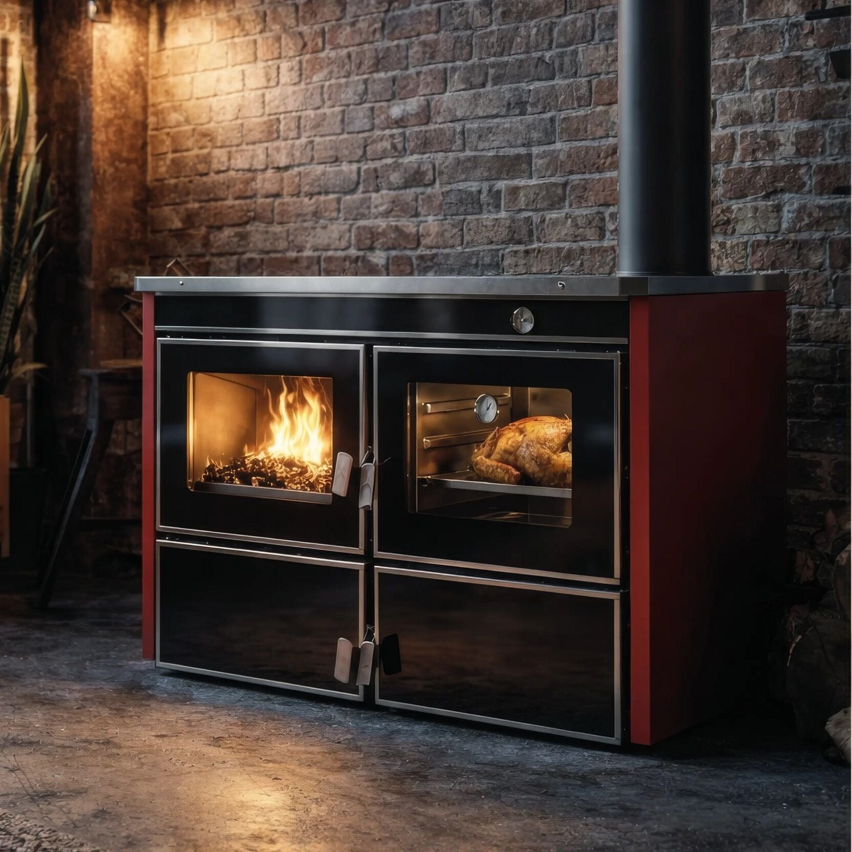 Kozlusan Cooker Hydropro 29 kW Sulu Sistem Kuzine Soba