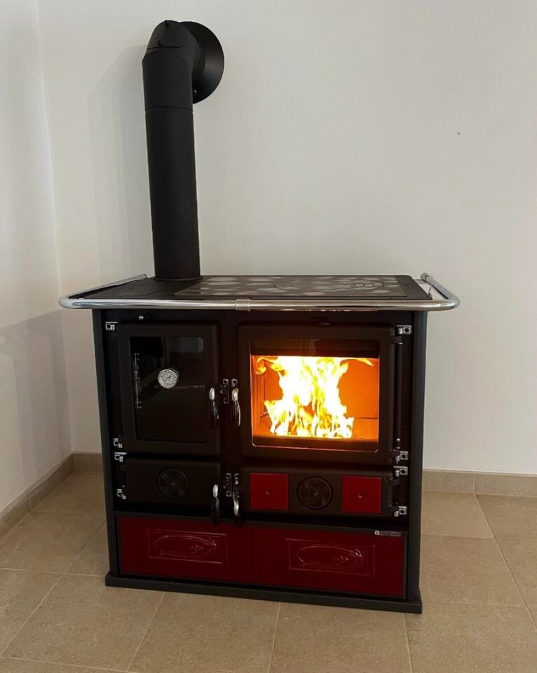 La Nordica Döküm Kuzine Soba Rosa Reverse Sinistra 16 Kırmızı 3005800