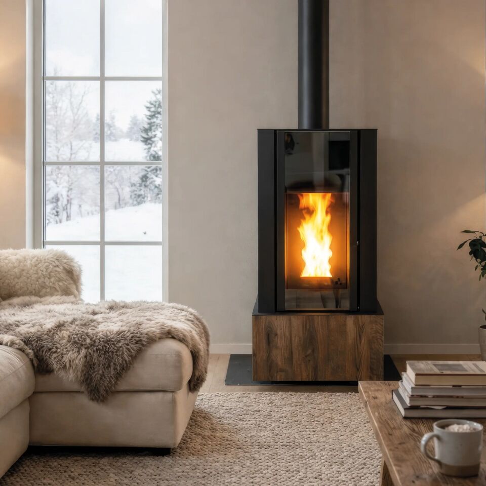 Kozlusan Thyateria 25 kW Sulu Sistem Pelet Sobası