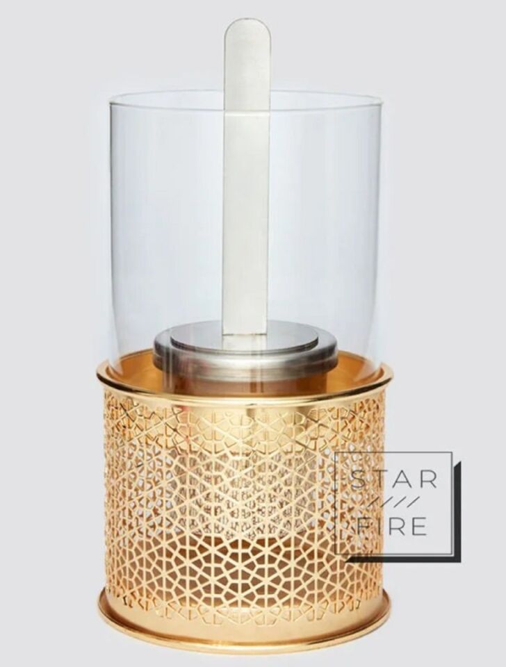 Starfire Kar Tanesi Masaüstü Bioethanol Şömine Altın