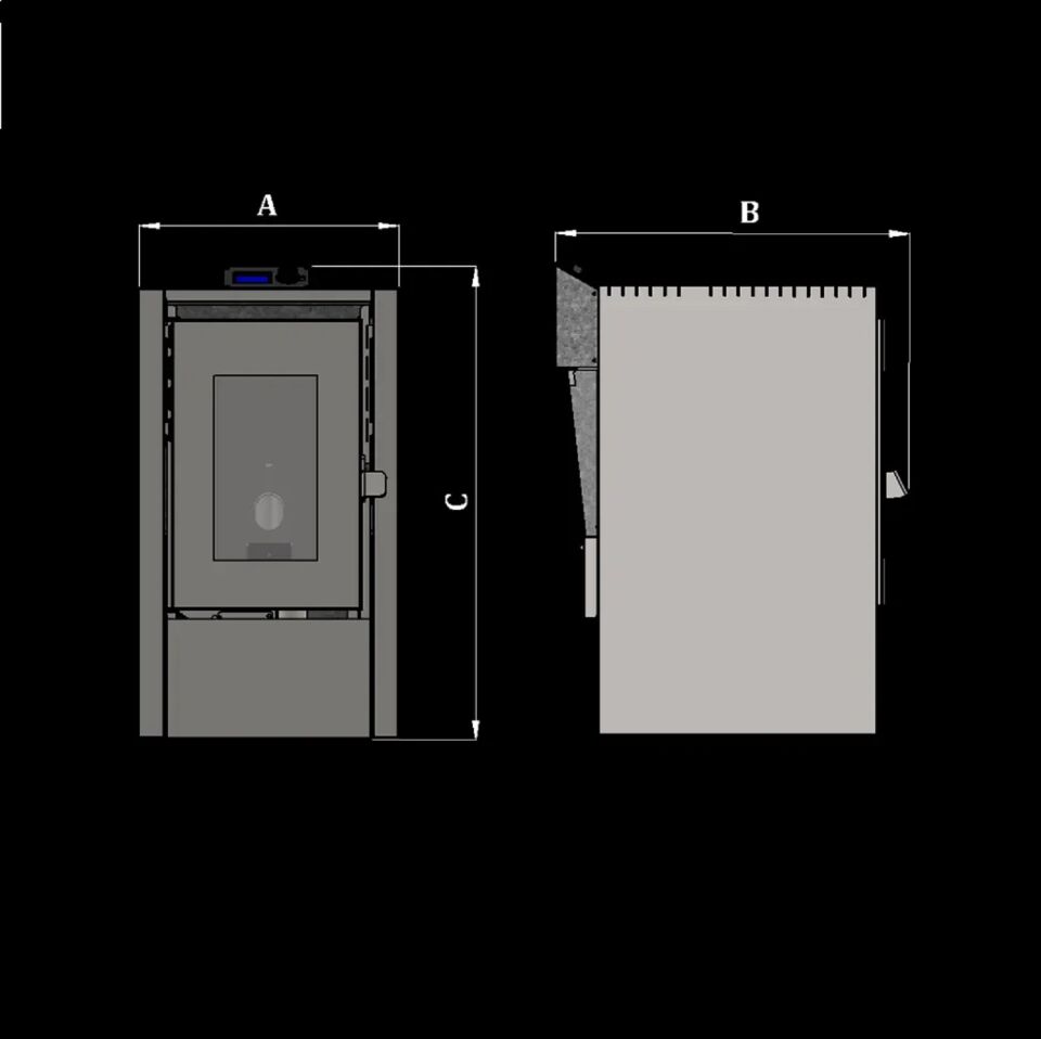 Kozlusan Minipel pelet Sobası 5,5 kW