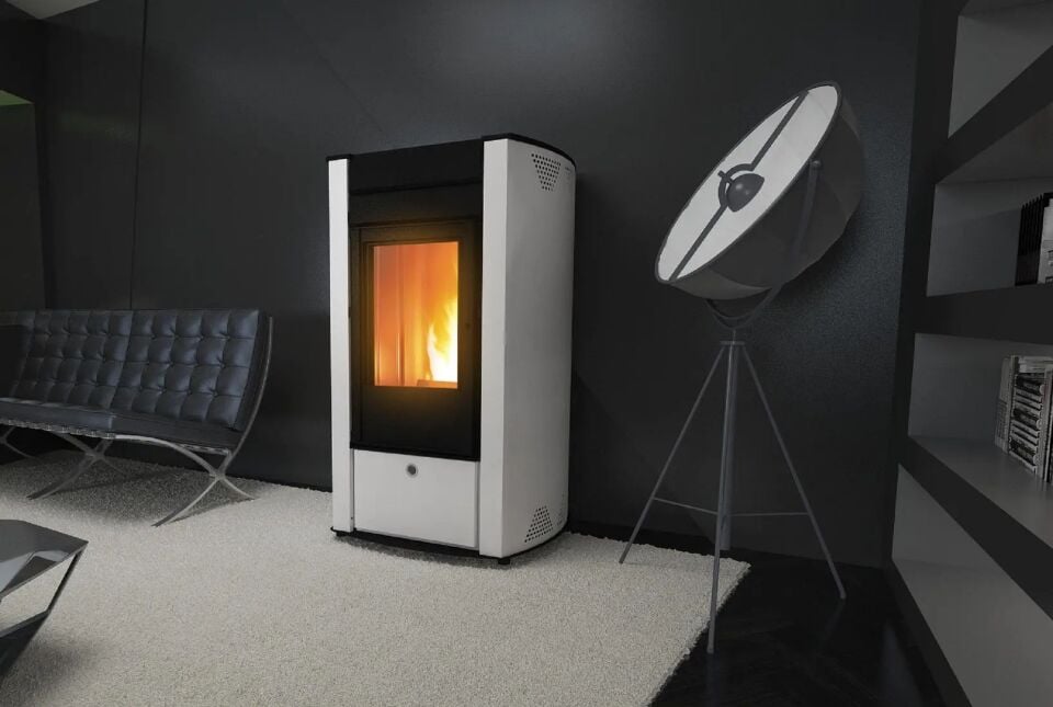 Kozlusan Airsmartpel Pelet Soba 11 kW Beyaz