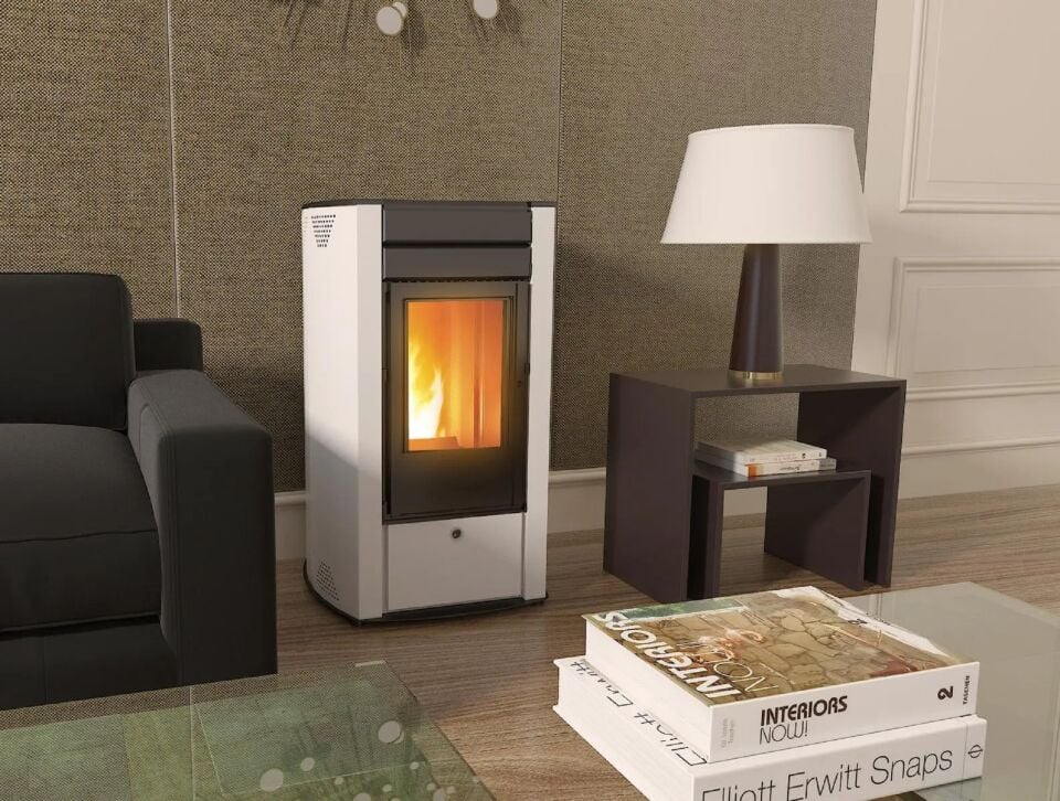 Kozlusan Airsmartpel Pelet Soba 11 kW Beyaz