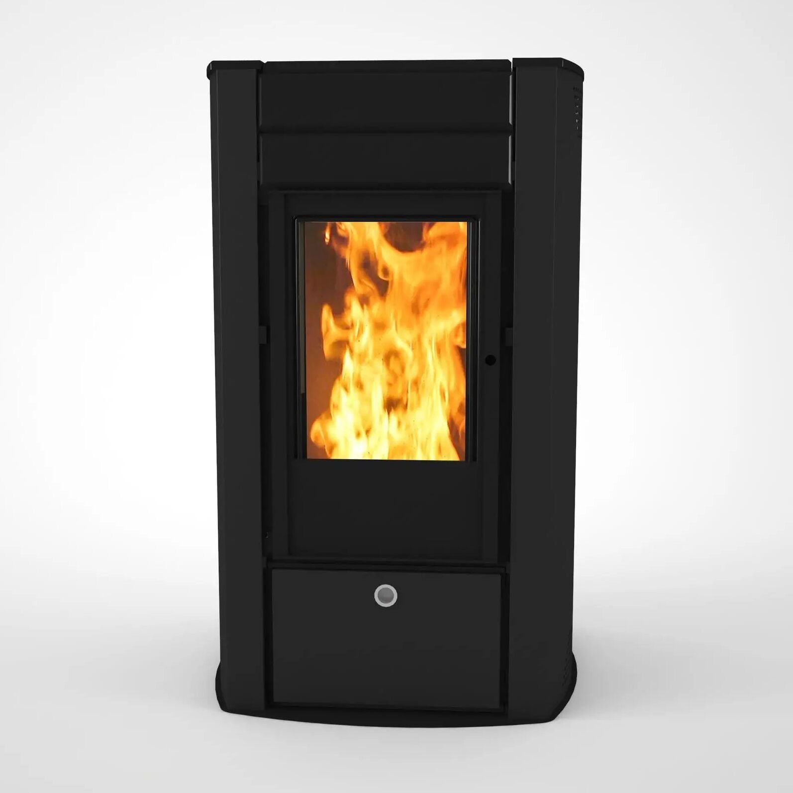 Kozlusan Airsmartpel Pelet Soba 11 kW Siyah Steel