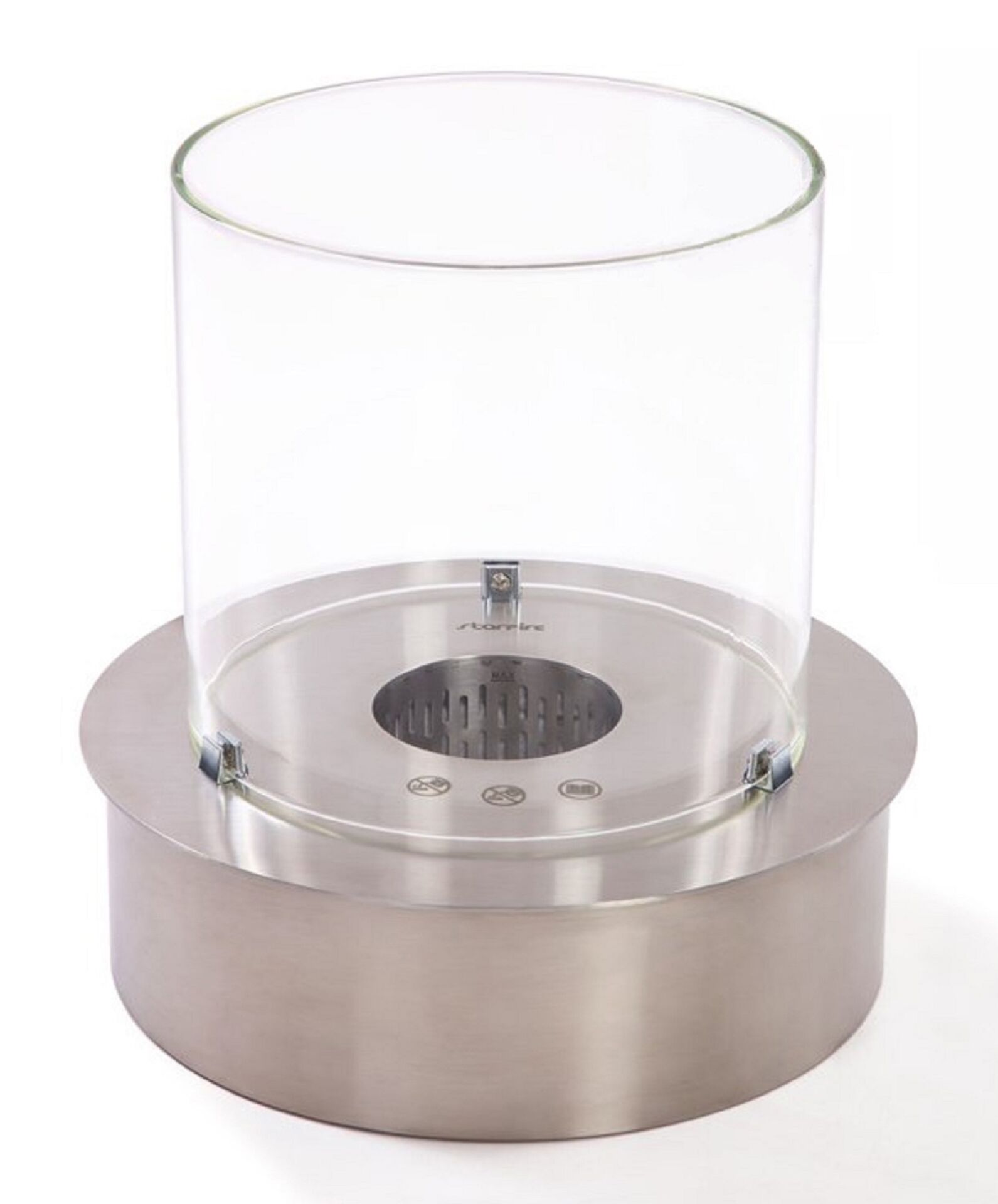 Starfire Yuvarlak Burner Camlı Bioethanol Şömine 40 cm