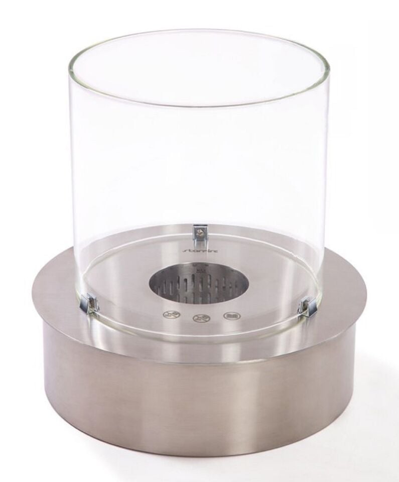 Starfire Yuvarlak Burner Camlı Bioethanol Şömine 40 cm