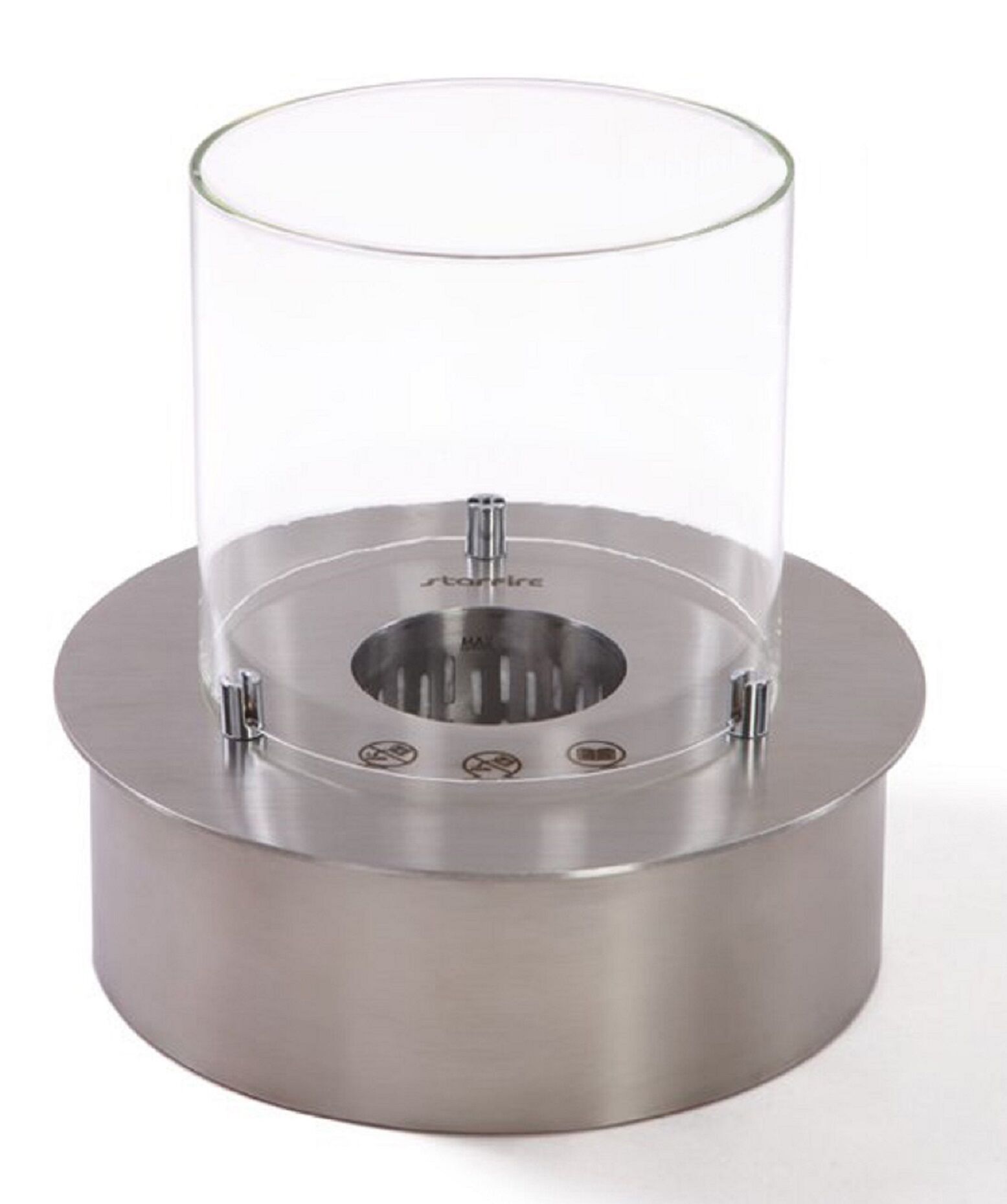 Starfire Yuvarlak Burner Camlı Bioethanol Şömine 30 cm