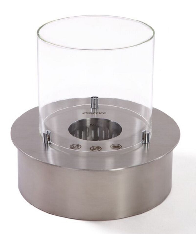 Starfire Yuvarlak Burner Camlı Bioethanol Şömine 30 cm