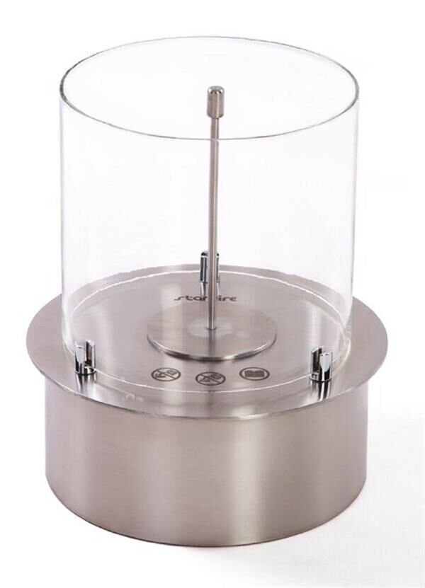 Starfire Yuvarlak Burner Camlı Bioethanol Şömine 25 cm