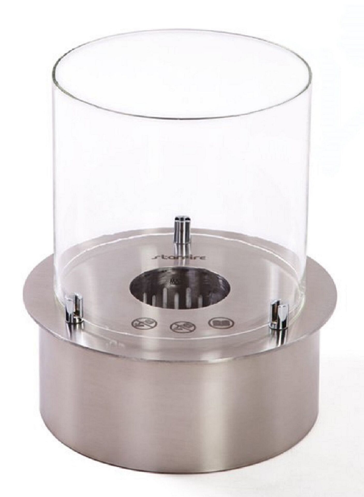 Starfire Yuvarlak Burner Camlı Bioethanol Şömine 25 cm