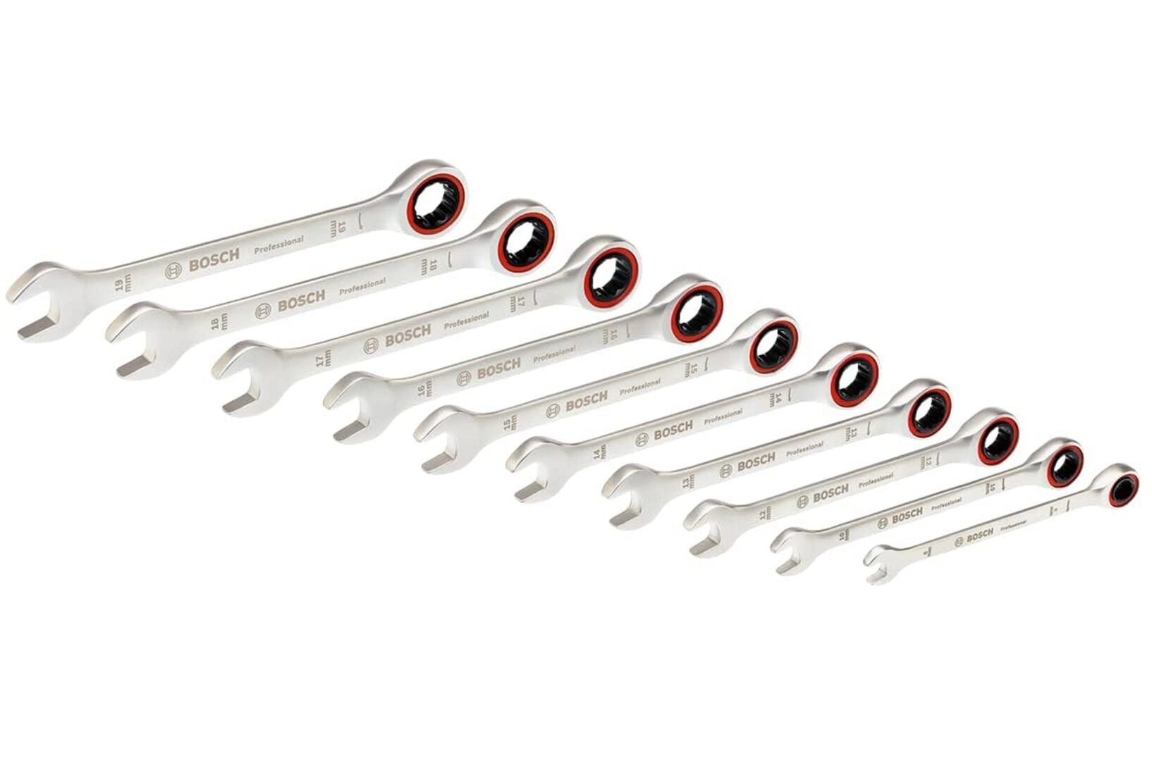 Bosch Professional Cırcırlı Kombine Anahtar Seti 10 Parçalı 1600 A02 AUO