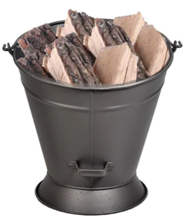 Serra Ayaklı Kova Odunluk Oval Antrasit