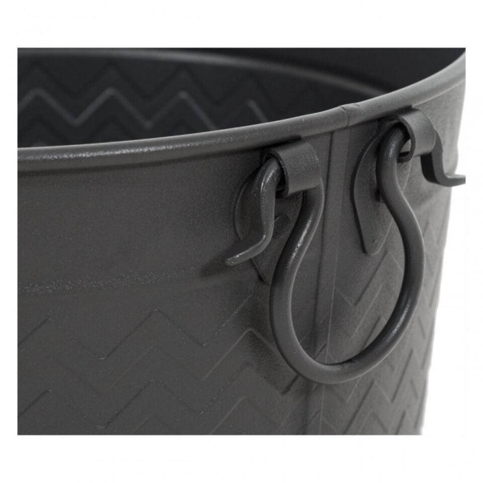 Serra Dekoratif Şömine Odunluk Zigzag Siyah