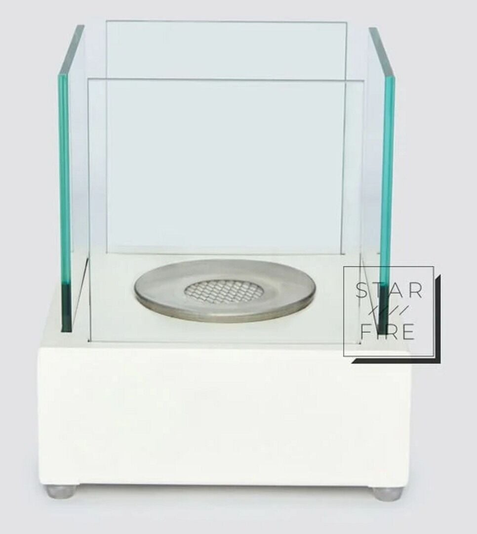 Starfire Mini Elegance Masaüstü Bioethanol Şömine Beyaz