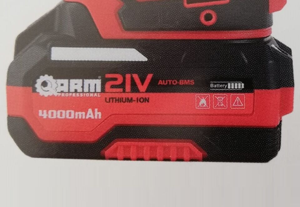 Arm Profesyonel 3 LÜ Set 4.0 A Batarya + Şarj Cihazı + Bez Çanta