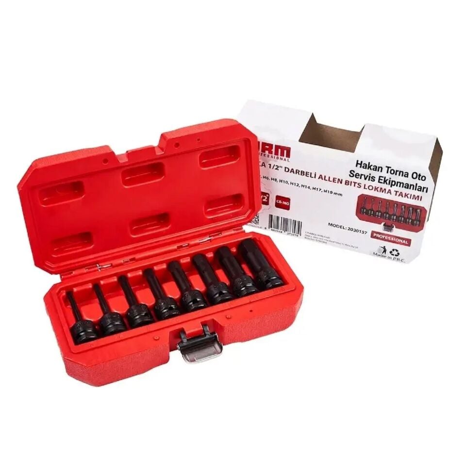 Arm Profesyonel 2020157 Darbeli Allen 1/2 Bits Lokma Takımı