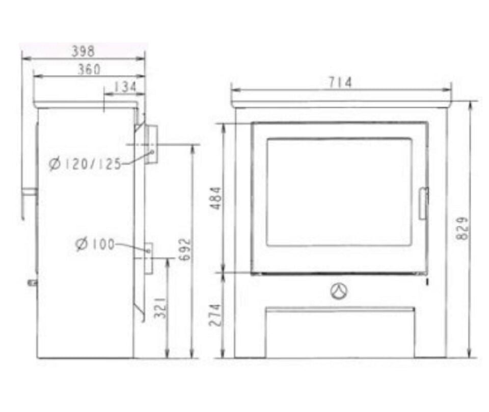 Deville Petit Neptune Çelik Odun Sobası C077AR 06 B