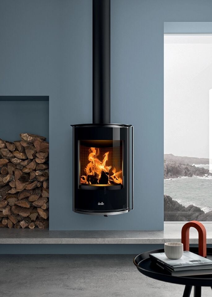 Deville Eguzki Duvar Tipi Çelik Odun Sobası C077BY 06