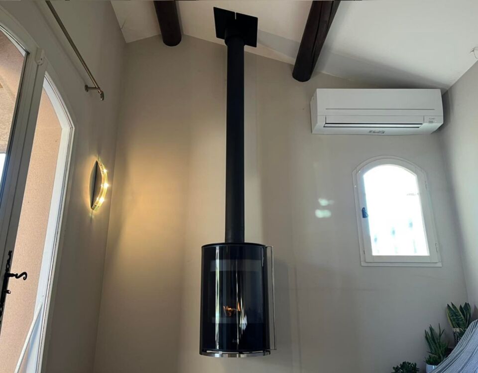 Deville Eguzki Duvar Tipi Çelik Odun Sobası C077BY 06