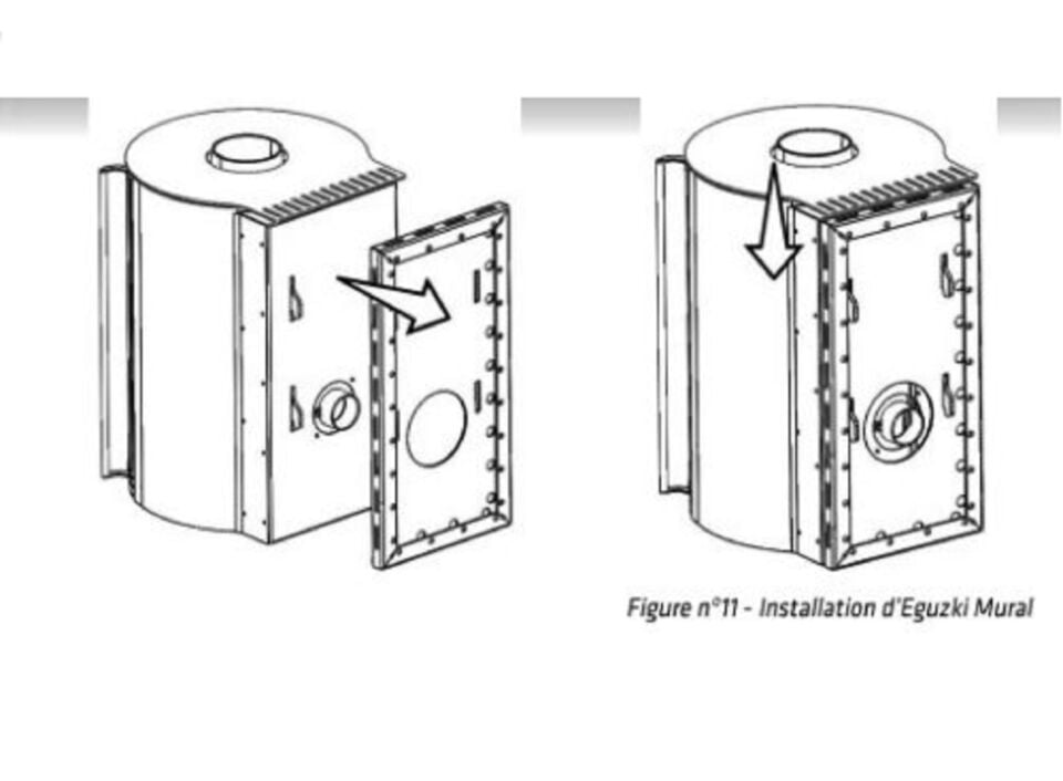 Deville Eguzki Duvar Tipi Çelik Odun Sobası C077BY 06