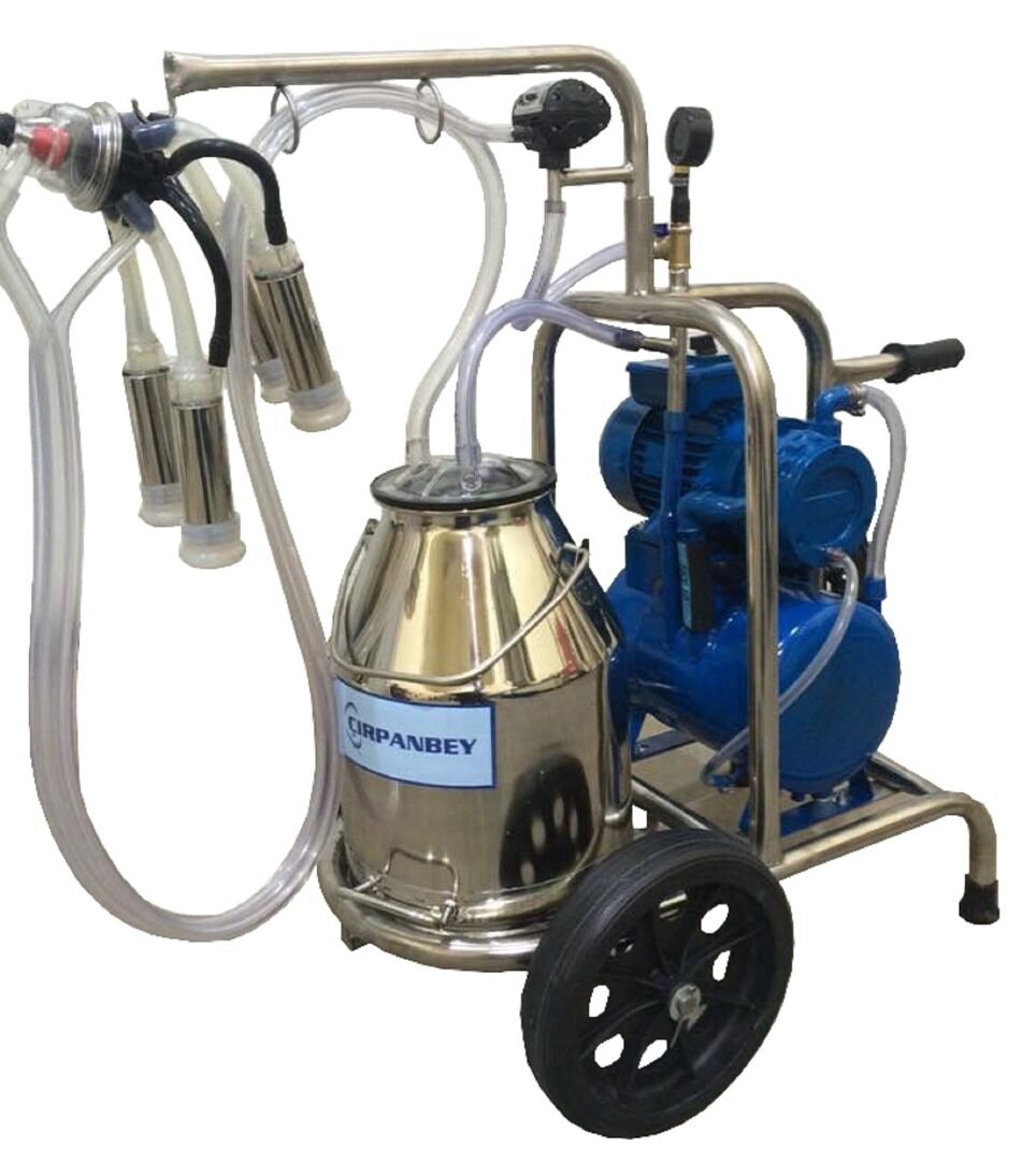 Çırpanbey Paslanmaz Bir Güğümlü Tekli Süt Sağım Makinesi
