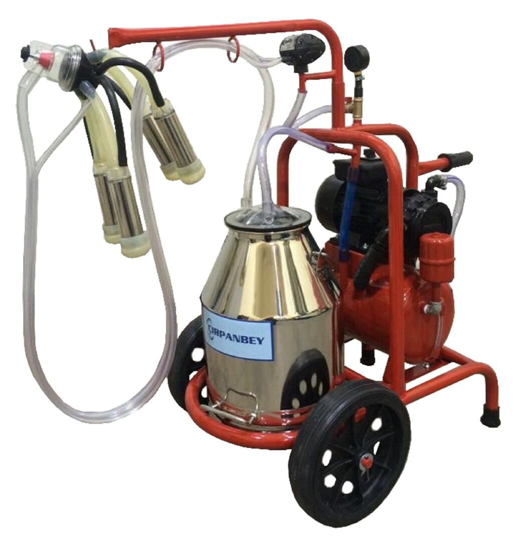Çırpanbey Paslanmaz Bir Güğümlü Tekli Süt Sağım Makinesi