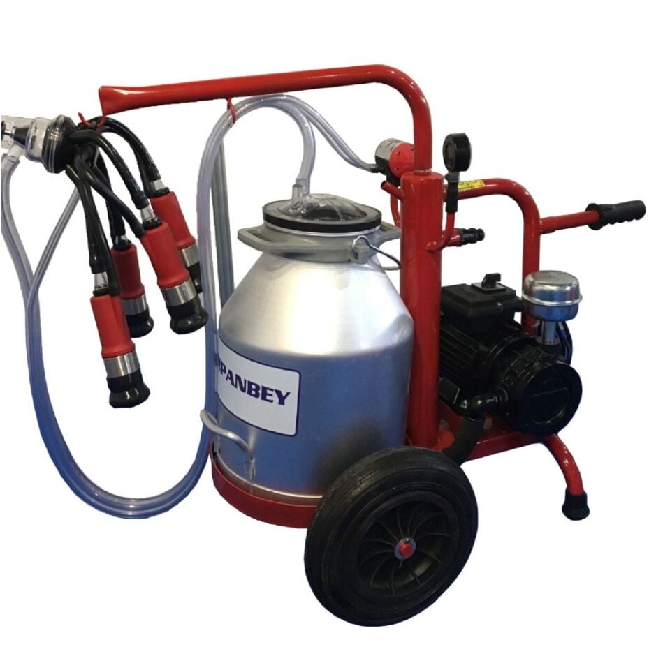 Çırpanbey Alüminyum Bir Güğümlü Tekli Süt Sağım Makinesi