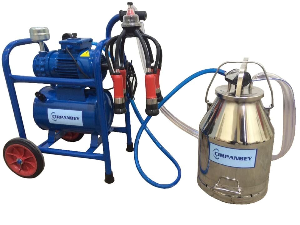 Çırpanbey Paslanmaz Bir Güğümlü Sabit Tekli Süt Sağım Makinesi
