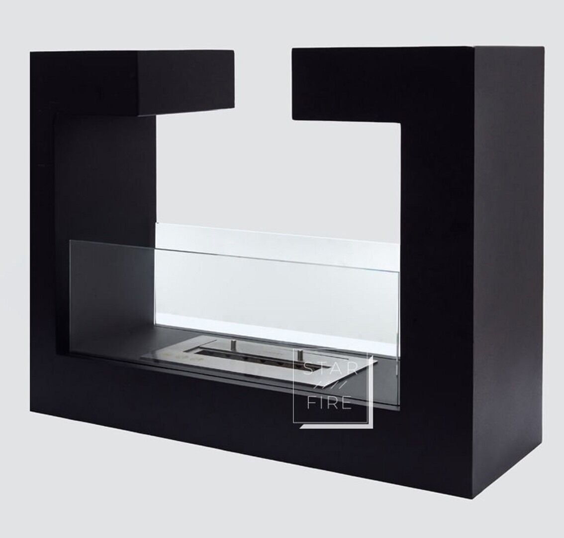 Starfire Stylish Taşınabilir Bioethanol Şömine Siyah