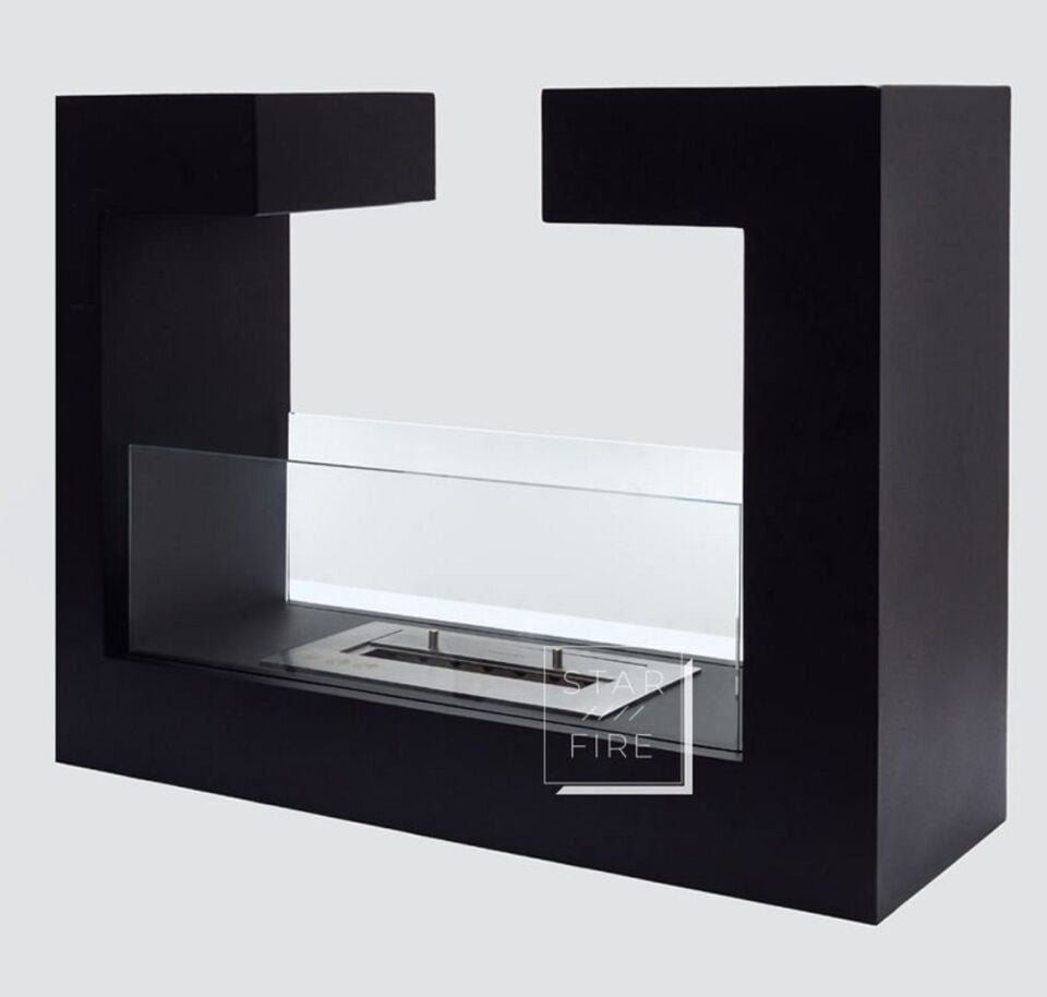 Starfire Stylish Taşınabilir Bioethanol Şömine Siyah