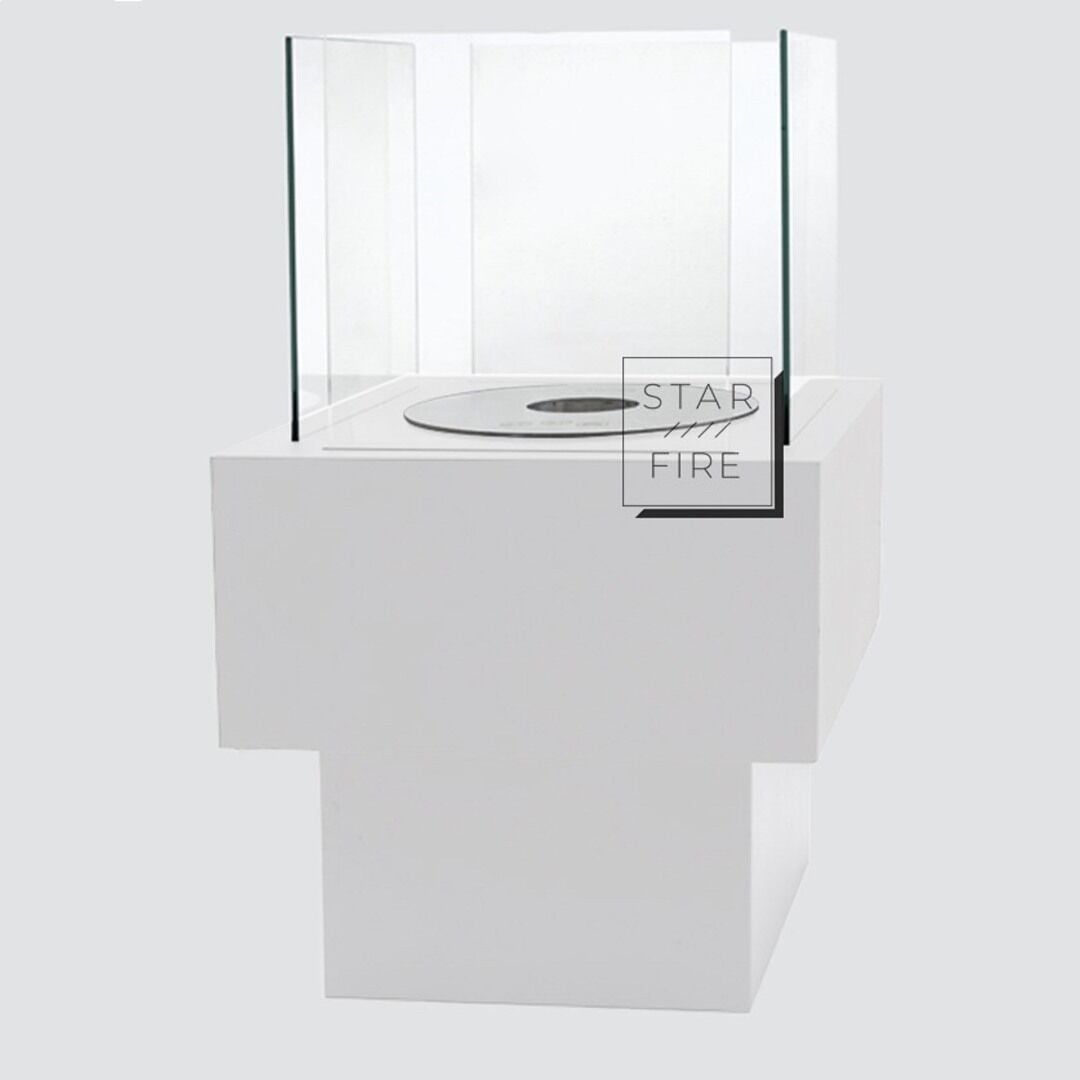 Starfire Tower Bioethanol Şömine Beyaz