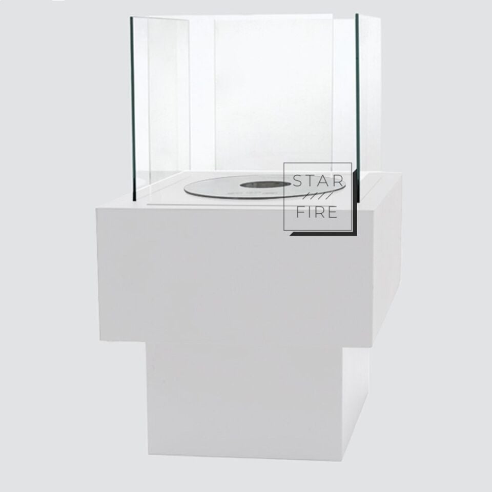 Starfire Tower Bioethanol Şömine Beyaz