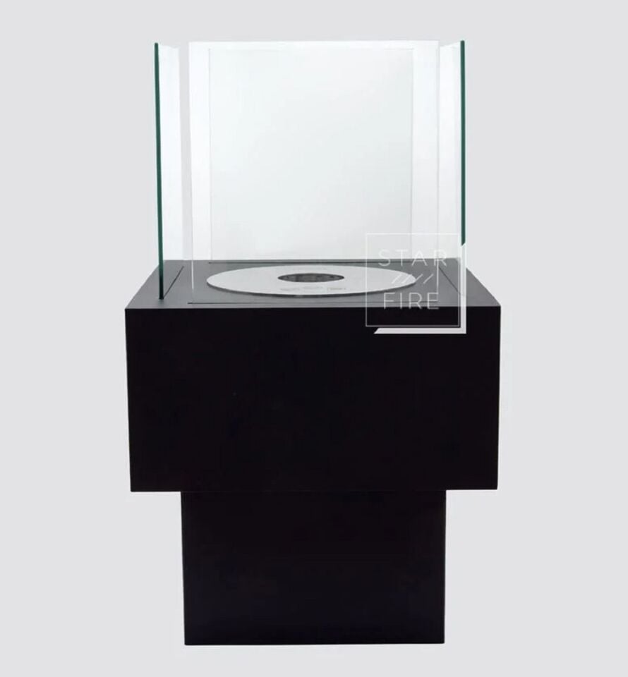 Starfire Tower Bioethanol Şömine Siyah