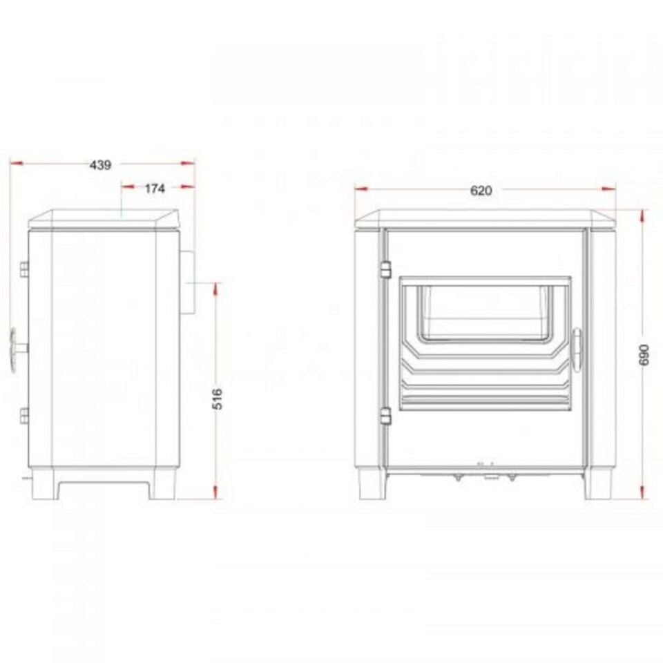 Invicta Carolo Döküm Odun Sobası 9162 44