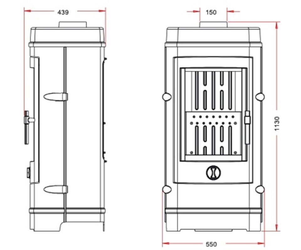 Invicta Balham Döküm Odun Sobası 9015 84