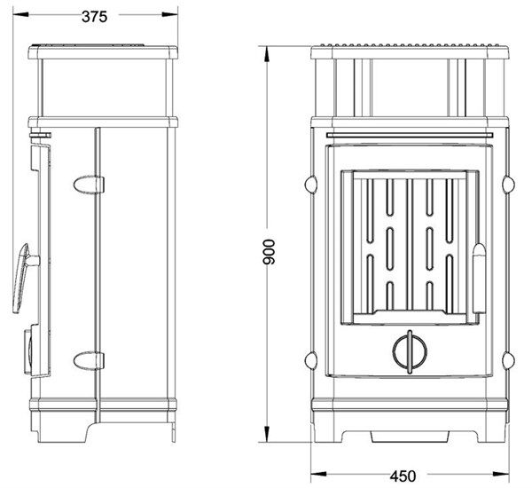 Invicta Treville Döküm Odun Sobası 6144 44