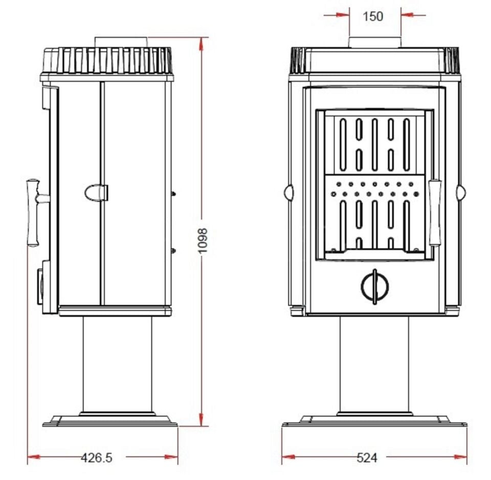 Invicta Mairy Döküm Odun Sobası 6145 44